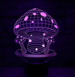 LED Night Light 3D Mushroom 7 Colors Touch Touch Switch Acrylic Table Desk Decor Decord Christmas R457357539