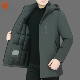 남성 겨울 재킷 다운 재킷 남성 사업 캐주얼 복어 의류 두꺼운 따뜻한 남성 코트 chaquetas hombre 240105
