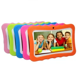 New 7 inch Kids Tablet PC Q88G A33 512MB8GB Quad Core Android 44 Dual Camera 1024600 for kid gift with usb light big speaker5157844