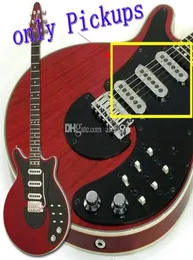 Ainico Guitar Burns Pickups Guild BM01 Brian May توقيع بيك آب غيتار كهربائي أحمر 3 كروم Rohs Pickups Allguitar Out7356539