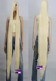 Wig ll Yeni stil GTGTGT150cm Hafif Altın Sarışın Isı Stilabled Ekstra Uzun Cosplay WIGS5065256