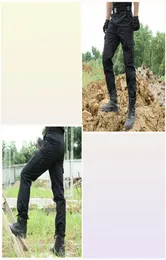 Schwarze Cargohose für Herren, taktische Hose, lässige Pantalones, dünne Arbeitshose, Armee-Sicherheitshose, Overalls3332616