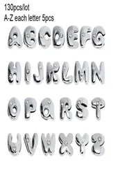 Więcej opcji DIY Akcesororyczne koraliki 130pcs 8 mm angielski alfabet listy zjeżdżalni Charms Rhinestone Fit Pet Collar Breychain8276791