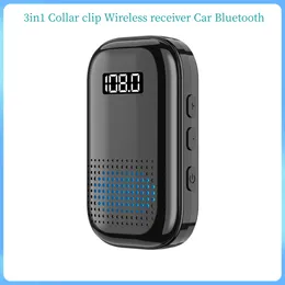 New Bluetooth Adapter Wireless Car Bluetooth Receiver 3.5mm Auxiliary Digital Display Audio Receiver TF Card