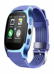 Högkvalitativ T8 Bluetooth SMART -klockor med kamera Telefonkamrat Sim Card Pedometer Life Waterproof för Android iOS Smartwatch Pack 8308511