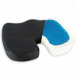 Car Seat Covers Gel Orthopedic Memory Cushion U-Shape Coccyx Travel Desk Work Gaming Accessories Sciatica Chair Pad