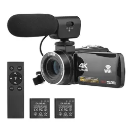 4K 디지털 비디오 카메라 WiFi 캠코더 DV 레코더 56MP 18X Zoom 30 인치 IPS 터치 스크린 안티쉬 케이크 IR 야간 비전 240106