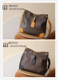 Projektant luksusowy Odeon nm mm na ramię Crossbody Bag M45355 M45354 Torba na ramię 7A Jakość