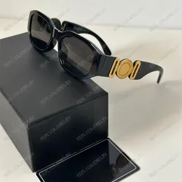 デザイナーサングラス女性新しいボックスVE 4361ファッションメン偏光メディアブラックメデューサビギー楕円形フレームサングラス最高品質のビーチドライビンググラス