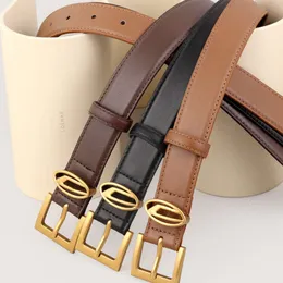 Designer Deisel Belt American D-letter For Women Fashion New Minimalist Needle Buckle Layer Cowhide Women's Belt Disel Gray