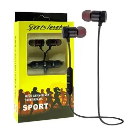 M5 Bluetooth -hörlurar Metal Wireless Running Sport Earpon Earpet With Mic Mp3 Earbud BT 4.1 för Samsung LG -smartphone 01 LL