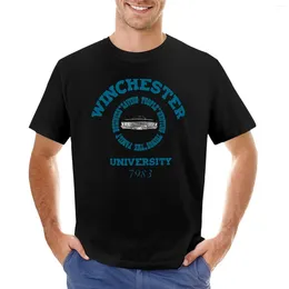 Tanques masculinos Tops de camisetas da Universidade Winchester de grandes dimensões