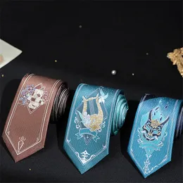 Anime Game Impact Zhongli Morax Barbatos Venti Xiao Cosplay Clothing Costume Neck Tie Necktie Props 240106