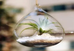 New Arrive Water Tear Drop Glass Hanging Planter Container Vase Pot Terrarium Decoration9480194