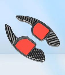 Steering Wheel Covers Pair Of Carbon Fiber Paddle Shifter Cover Fit For A3 A4L 201320223457661