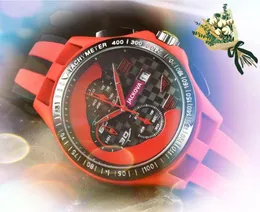 Planet Moon Mens tam fonksiyonu izler Quarz Chronograph İzle Ünlü Spor Yarışı Araba Luxury Watch Sınırlı Üstün Büro Master Bilek Swatches