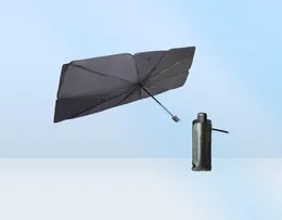 125 cm 145 cm Składany samochód przednia Słońce Słońce Parasol Car Cover Sunrel Shade Izolacja przednie okno Ochrona wnętrza Y2209641161