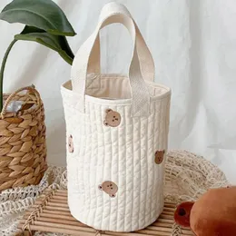 Borse portaoggetti Borsa in cotone per biberon per il latte Borsa per la spesa per pannolini per la scuola materna