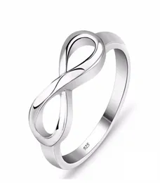 Fashion Silver color Infinity Ring Eternity Ring Charms Friend Gift Endless Love Symbol Fashion Rings For Women jewelry9899587