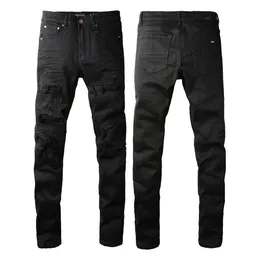 SS24 M569 Mens Jeans Brand Skinny Slim Fit Materied Materive Coating Material Luxury Denim Motorcycle Men Men Original Top Designer SZ28-40