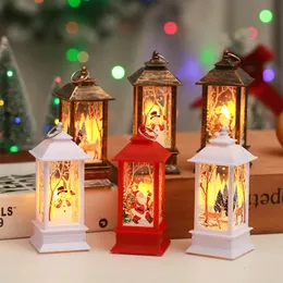 1pc Santa Claus Wind Lights, Christmas Decorations, Candlestick Night Lights Flame Wind Lights, Christmas Wind Lights Decoration, Christmas Gifts Decoration