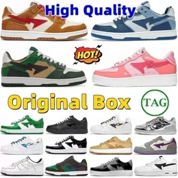 con caja zapatos zapatillas de deporte blanco verde rojo negro amarillo bapestass sk8 mujeres a bapestar sta bajo abc camo estrellas diseñador zapato beige sude entrenadores para hombre plateforme