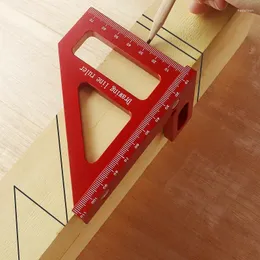 Conjuntos de ferramentas manuais profissionais Woodworking Square Transferidor Liga de alumínio Mitre Triângulo Régua Medição de layout de alta precisão para engenheiro