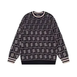 Moda gündelik erkekler chaopai klasik tasarımcı lüks marka yün sonbahar kış, alfabe jacquard yuvarlak boyun çok fonksiyonlu uzun kollu temel örgü sweater hoodie