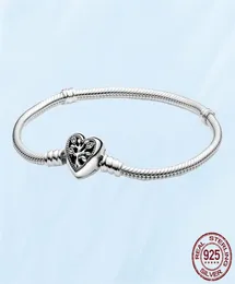 Bracelet classique en argent Sterling 925 pour femmes, bijoux à faire soi-même, breloques, perles, Style arbre généalogique, à la mode avec boîte originale 5675087