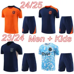 Hollanda Maç Öncesi Formalar 2023 2024 Erkekler Futbol Terzini Çocuk Eğitim Jersey 23 24 25 Alvarez Tadic Bergwijn Futbol Gömlek Kit 2025 Camiseta Maillot Maglia