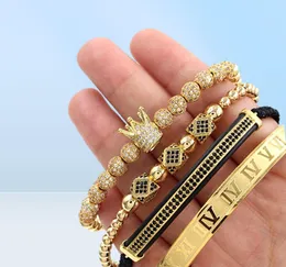 4PCSSet Roman siffra Titanium Steel Bangle Armband Par ArmeletCrownfor LoverSbracelets For Women Men Luxury Jewelry27555773978369