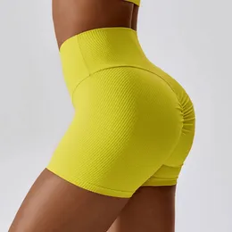 Donna Push Up Yoga Palestra Running Pantaloncini corti da allenamento a vita alta Fitness Lift Butt Pants Abbigliamento sportivo 240106