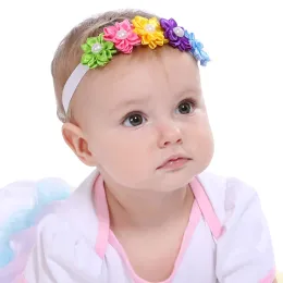 Baby Stirnbänder Bunte Blume Elastische Perle Stirnband Mädchen Säuglingshaarbänder Kinder Kinder Haarschmuck Prinzessin Stirnbänder BJ