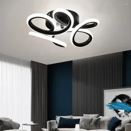 Plafonniers atmosphère moderne lustre minimaliste couloir lumière LED éclairage décoratif lampe en métal pour salon salle à manger