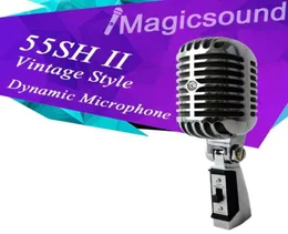 En Kaliteli Vintage Style 55SH II Dinamik Mikrofon Vokal Mic 55SH2 Klasik Mikrofon 55SH Serisi II2208787