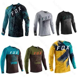 2024 Moda T-Shirt Dağ Bisikleti Takım Foxx Erkekler Tişörtleri Bat Mtb yokuş aşağı dağ gömlek Camiseta Motocross Hızlı kuru Enduro off-road adam bisiklete binmek