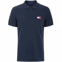 Polo T-shirt męska koszulka polo koszulka polo Polo T-shirt T-shirt solidny kolor t-shirt logo litera oryginalna wersja najwyższa jakość oddychająca duża koszulka xs-xxl