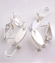Taidian Silber Fingernagel Ohrring Pfosten Für Frauen Perlenarbeit Ohrring Schmuck Machen 50 Teile/los17502238