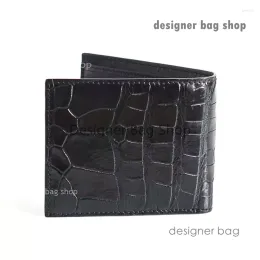 дизайнерская сумка Кошельки Ourui True Crocodile Leather Male Brief Paragraph Мужской кошелек из натуральной кожи