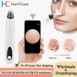 Visual Electric Blackhead Remover Vacuum Pore Cleaner Black Dots Cleaning Beauty Face Acne Pimple Tool Skin Care 240106