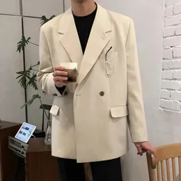 メンズスーツスーツコート韓国スタイルのカジュアルブレザージャケットルーズファッションハンサムな小さな秋の男性服