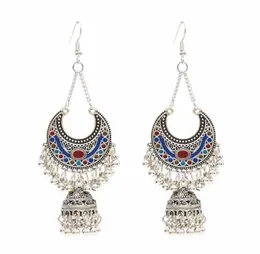 アフガンインドバードケージJhumka Earrings Boho Statement伝統的なイヤリングエジプトパキスタン部族レトロ女性ジュエリー2241707