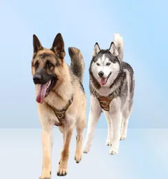 Obroże dla psów smyczy Uprząż piesowa Regulowana usługa robocza dla zwierząt domowych Refleksyjna uprzęże psów dla małych średnich psów 2210176945235