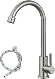 Kitchen Faucets Faucet Single Handle Cold Water Taps Stainless Steel Deck Mounted Sink Tap Torneiras De Cozinha