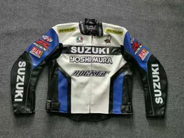 Tuta da motociclista in pelle Suzuki Racing Rider Off-road antivento calda e antigoccia