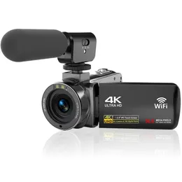 Filmadora 4K Ultra HD 56MP Video Blog para 18X Digital IR Night Vision WiFi com microfone 240106