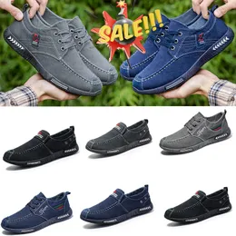 Gran venta de zapatos informales transpirables para Hombre, pantalones vaqueros de lona a la moda, mocasines planos, alpargatas para Hombre, zapatillas de deporte de suela blanda size39-44