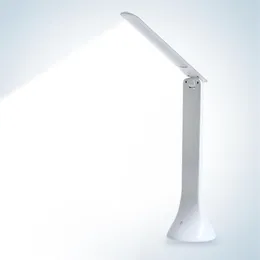 مصباح مكتب LED Dimmable Touch Book Light USB شحن القراءة ضوء الجدول مصباح طي محمول مصباح طي محمول 287s