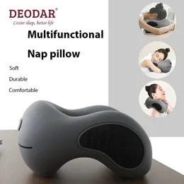 Deodar Multifunction Memory Foam Neck Kudde Slow Rebound Soft Travel Pillow For Sleeping Cervical Health Massage Tupping Kuddar 240106