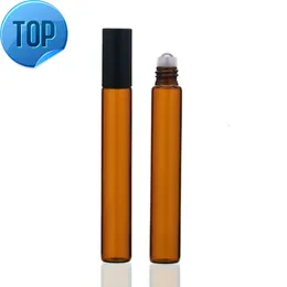 Cam Parfüm Silindir Top Kozmetik Amber Şişe 1ml 2ml 3ml 5ml 8ml 10ml Toptan Plastik Rulo Şişe